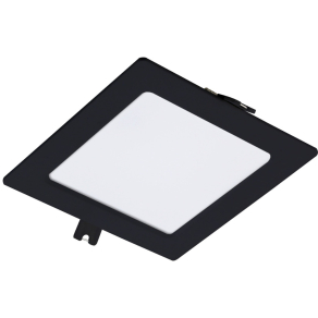   Süllyesztett mennyezeti LED panel, melegfehér fényű, 6W, fekete - Shaun 2 Rábalux 071229