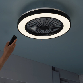   Távirányítóval szabályozható ventilátoros mennyezeti LED lámpa, 48 cm - Dalfon 2 Rábalux 71336