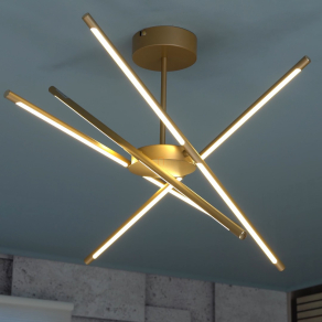   LED pálcás mennyezeti lámpa arany színben - Henli 2 Rábalux 71339