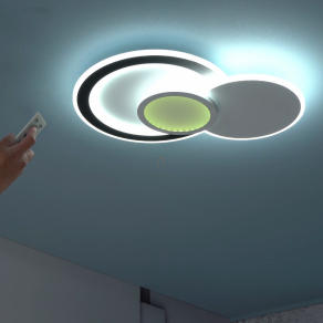   Távirányítóval szabályozható mennyezeti RGBW LED lámpa - Stavros Rábalux 71402