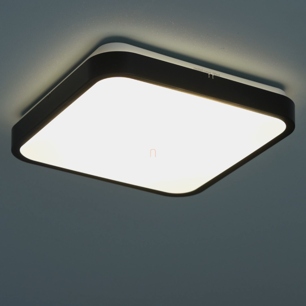 Szabályozható mennyezeti LED lámpa fekete színben, 29x29 cm - Alenzo Rábalux 71432