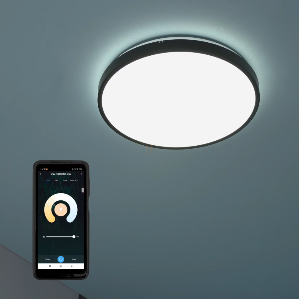 Szabályozható mennyezeti RGBW LED lámpa, 42 cm - Alenzo Rábalux 71441