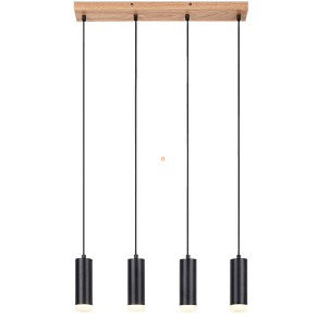   Függesztett spot lámpa fekete színben, 4 foglalattal - Toras Rábalux 72124