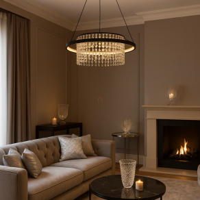   Szabályozható függesztett kristály LED lámpa minimál stílusban - Maribell Rábalux 72353 3000-3500-4000 K, 2250 lm, 40 W