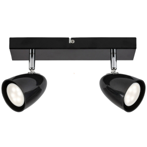 Fekete spot lámpa 2 foglalattal - Perico Rábalux 73017