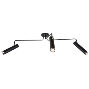   Karos spot lámpa 3 foglalattal, fekete - Senobia Rábalux 73039