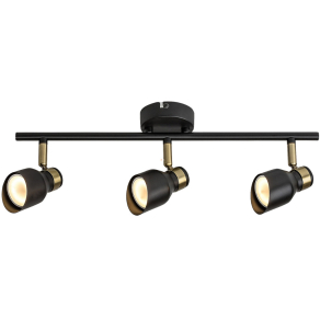   Spot lámpa 3 foglalattal fekete-arany színben - Lilou Rábalux 73049