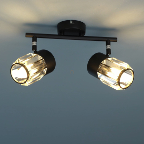   Karos spot lámpa prizma kristály búrával, 2 foglalattal - Venaro Rábalux 73060