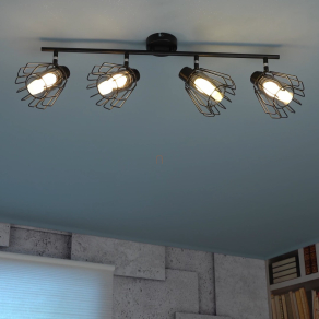   Karos spot lámpa 4 foglalattal, rácsos - Emerencia Rábalux 73070