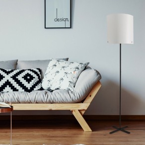   Állólámpa fekete-fehér színben, 180 cm - Izander Rábalux 74011, 1xE27 foglalattal