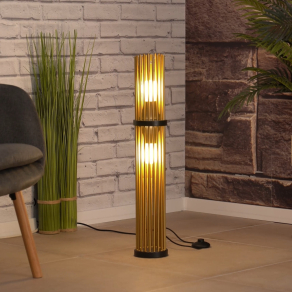   Pálcás állólámpa arany színben, 71 cm - Roxas Rábalux 74022, textil kábel, 2xE27 foglalattal