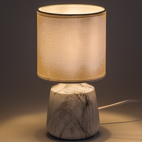   Márvány hatású asztali lámpa, 24 cm - Nalisa Rábalux 74067 1xE14 foglalattal