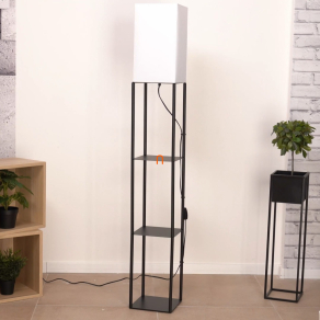   Polcos állólámpa, 150 cm - Bronn Rábalux 74191, textil, 1xE27 foglalattal, 230 V