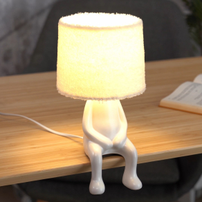  Design asztali lámpa törpe alakos talapzattal, 30 cm, krémszínű - Smurfy Rábalux 74218