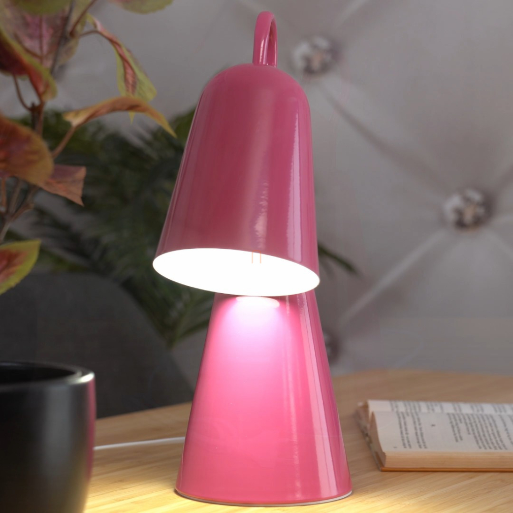 Asztali lámpa magenta színben, 35 cm - Rabal Rábalux 74224