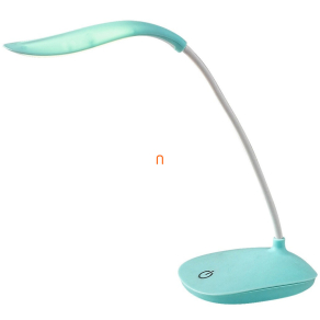   Állítható íróasztali LED lámpa érintőkapcsolóval, kék 27 cm - Bedi Rábalux 74235, micro USB, 4000 K, 165 lm, 2 W, 5 V