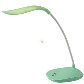   Állítható íróasztali LED lámpa érintőkapcsolóval, zöld 27 cm - Bedi Rábalux 74237, micro USB, 4000 K, 165 lm, 2 W, 5 V