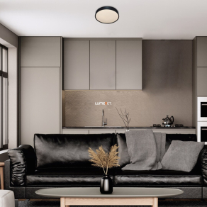   Fürdőszobai mennyezeti LED lámpa fekete színben - Larcia Rábalux 75009