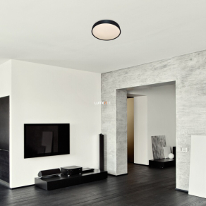   Fürdőszobai mennyezeti LED lámpa mozgásérzékelővel, fekete színben - Larcia Rábalux 75011