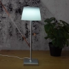 Szabályozható asztali LED lámpa fehér-ezüst színben - Taena Rábalux 76013, USB, érintőkapcsolós, fröccsenő víz ellen védett, 3000-5000 K, 200 lm, 4 W