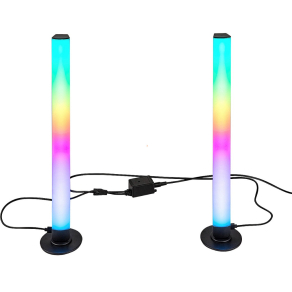   Távirányítós asztali LED lámpa szabályozható színekkel, 2db/csomag - Paco-RGB Rábalux 76014, 5 W
