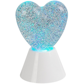 Glitteres RGB LED dekor szív - Sparkly Rábalux 76040 0,8 W