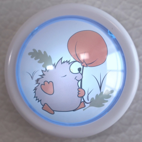   Bontott csomagolású Nyomógombos éjjeli fény gyerekszobába, sünis - Hedgy Rábalux 76072