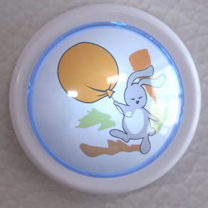   Bontott csomagolású Nyomógombos éjjeli fény gyerekszobába, nyuszis - Hopply Rábalux 76073