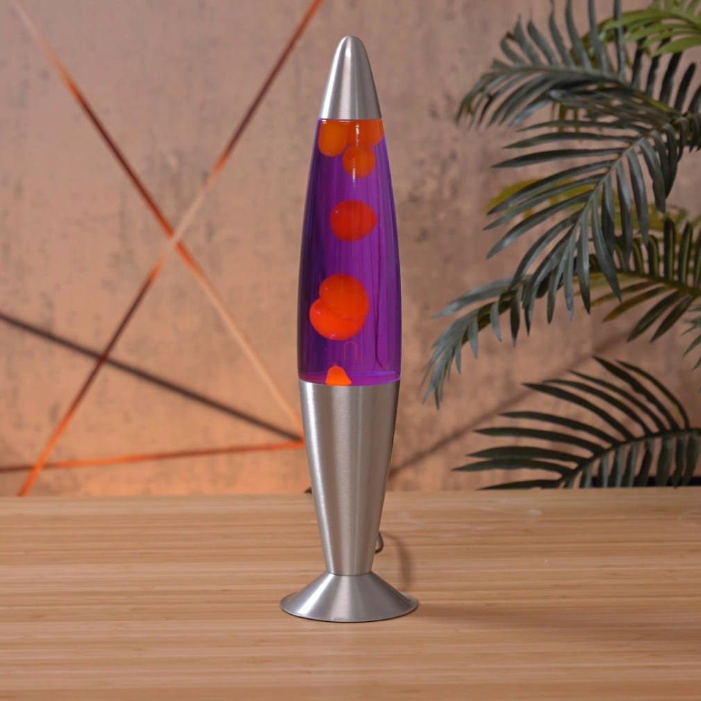 Lávalámpa, 40 cm, sárga-lila - Lollipop 3 Rábalux 76106