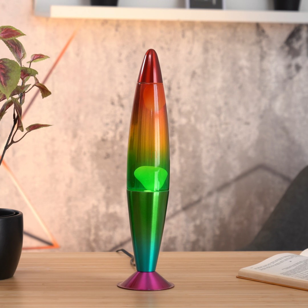 Multicolor lávalámpa, 40 cm, színátmenetes - Lollipop Rábalux 76111