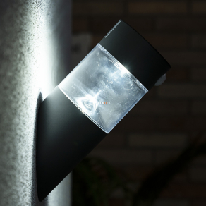   Kültéri napelemes fali LED lámpa mozgásérzékelővel döntött kivitelben - Kapuas Rábalux 77015