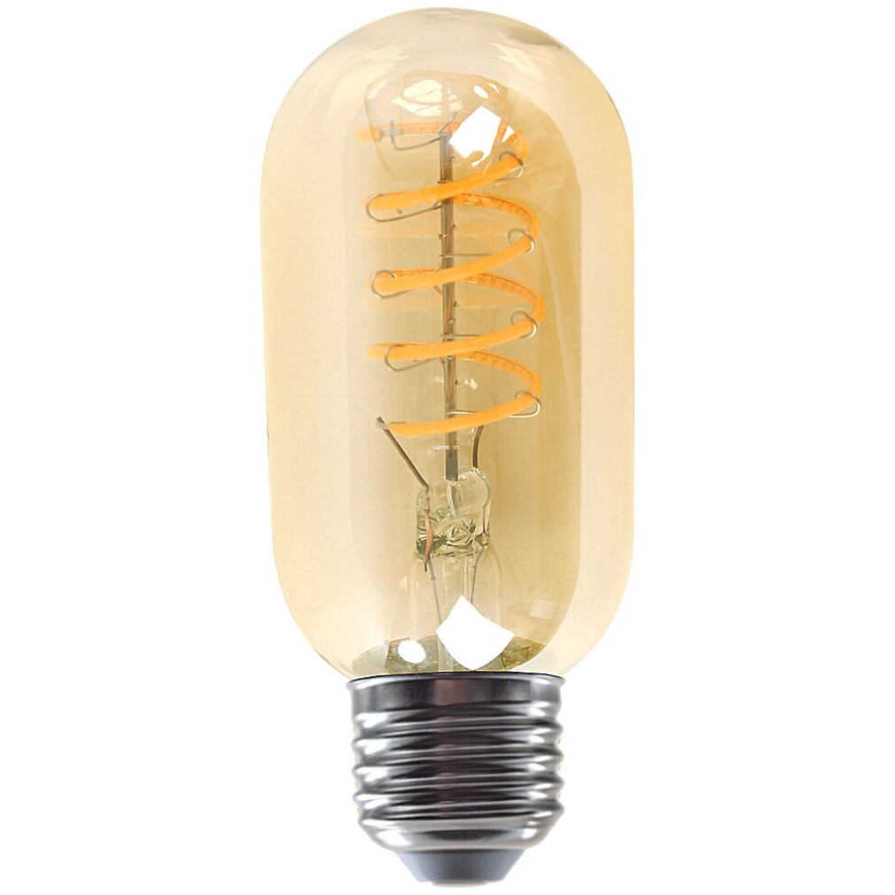 Borostyánszínű E27 filament LED 4 W, melegfehér