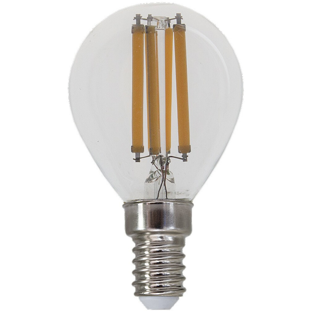 E14 filament LED 6 W, melegfehér