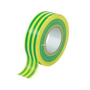 Tracon szigetelőszalag 20mX18mm zöld-sárga