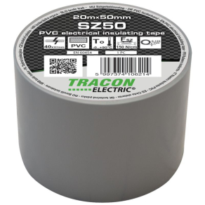 Szigetelő szalag 20x50 szürke Tracon SZ50