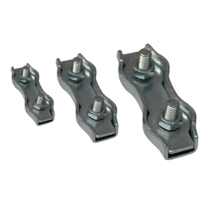   Sodronyszorító bilincs, dupla, acél d=2-2,5mm, M4 BSZ2-2 TRACON