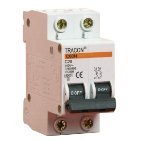 2C 63A 6kA Tracon C60-63-2 kismegszakító
