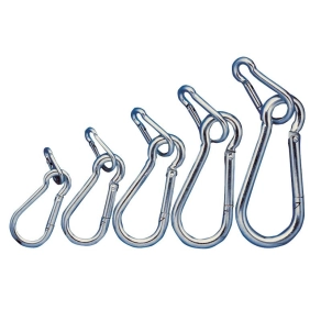 Karabiner, rugós, acél d=5mm, 500N RKARA5 Tracon