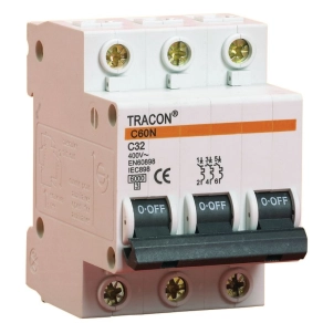 3C 4A 6kA Tracon C60-4-3 kismegszakító