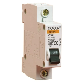 Kismegszakító B60 1P 4A B 6KA B60-4-1 Tracon