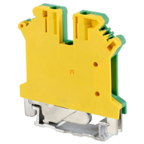   Védővezető ipari sorozatkapocs, csavaros, sínre, zöld/sárga 0,2-2,5mm2, 32A TSKA2.5JD Tracon