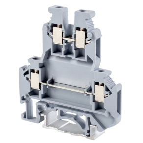   Emeletes ipari sorozatkapocs, csavaros, sínre, 0,2-2,5mm2, 500VAC, 32A TSKA2,5/2 Tracon