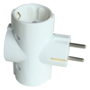   Tracon többférőhelyes átalakító csatlakozó, 90°, fehér TDUGO-9 TDF-2-16