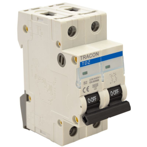 Tracon kismegszakító 2P B 20A, 6kA (TDZ-2B-20)