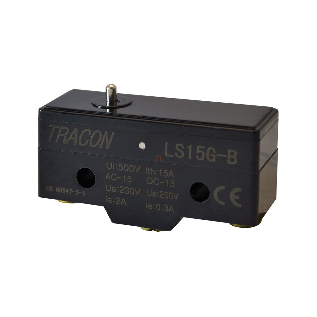 Tracon LS15G-B Helyzetkapcsoló, ütközős 1×CO, 15A/250V AC, IP00
