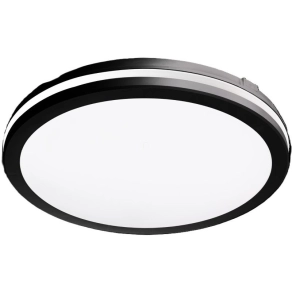   Tracon LED mennyezeti lámpa színhőállító kapcsolóval, fekete 20W 2000lm 3000-4000-6500K IP65 - MFKBL20CCT