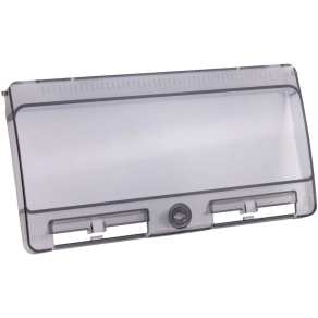   Füstszínű ajtó ipari csatlakozó dobozokhoz 23x12x2cm TDBW12 Tracon