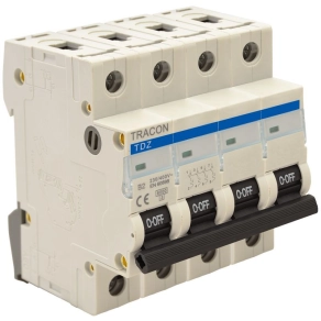 4B 25A 6kA Tracon TDZ-4B-25 kismegszakító