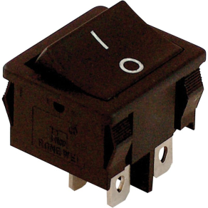   Készülékkapcsoló, BE-KI, 2-pólus, fekete, 0-I felirattal 16(6)A TES-51 Tracon