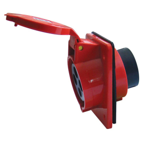   Tracon ipari csatlakozó DAFB-323 3P+F 32A 400V IP44 beépíthető dugalj ferde TICS-324